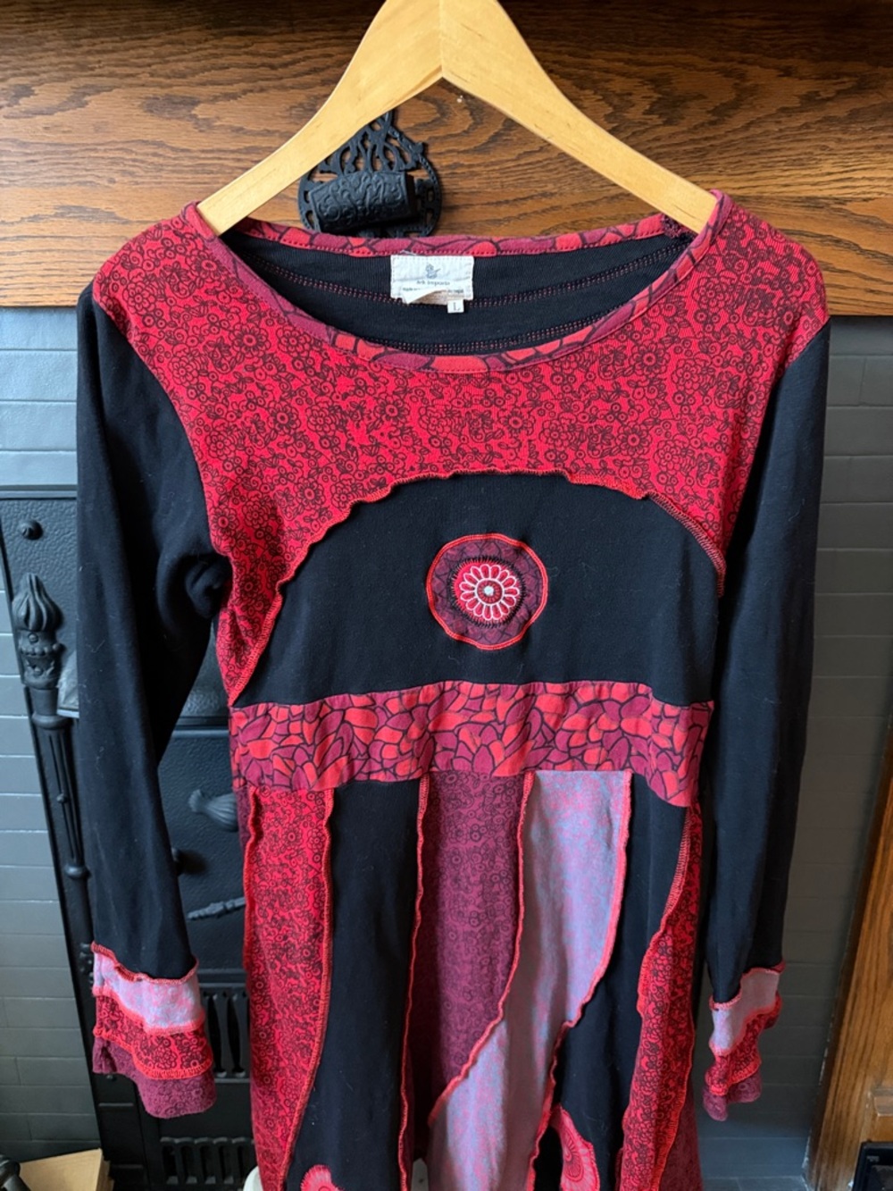 Boho Patchwork Tunic Dress - Picture 2 of 5